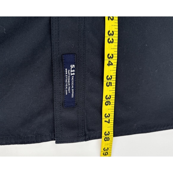 5.11 Tactical Shirt Men's 4XL Short Sleeve dark Navy Cotton Duty Work Shirt - Picture 5 of 10